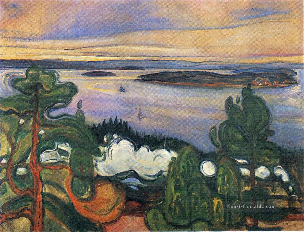 Zugrauch 1900 Edvard Munch Expressionismus Ölgemälde